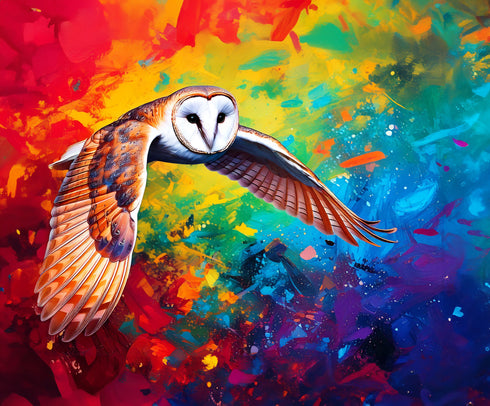 Gabriel the Barn Owl Art Canvas